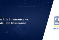 What is the difference between term and whole life insurance?